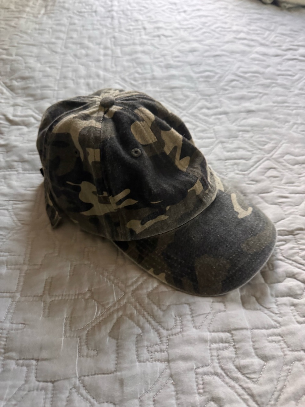 NWT Anthropologie Camo Baseball Cap - Adjustable